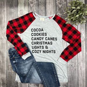 COZY NIGHTS HOLIDAY SHIRT - BUFFALO PLAID